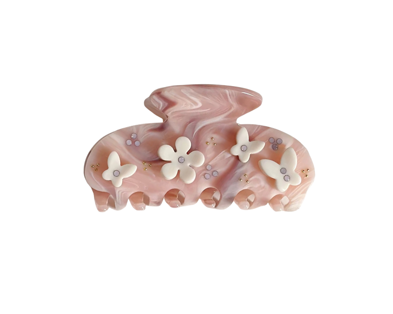 Pink Petal Aesthetic Claw Clip
