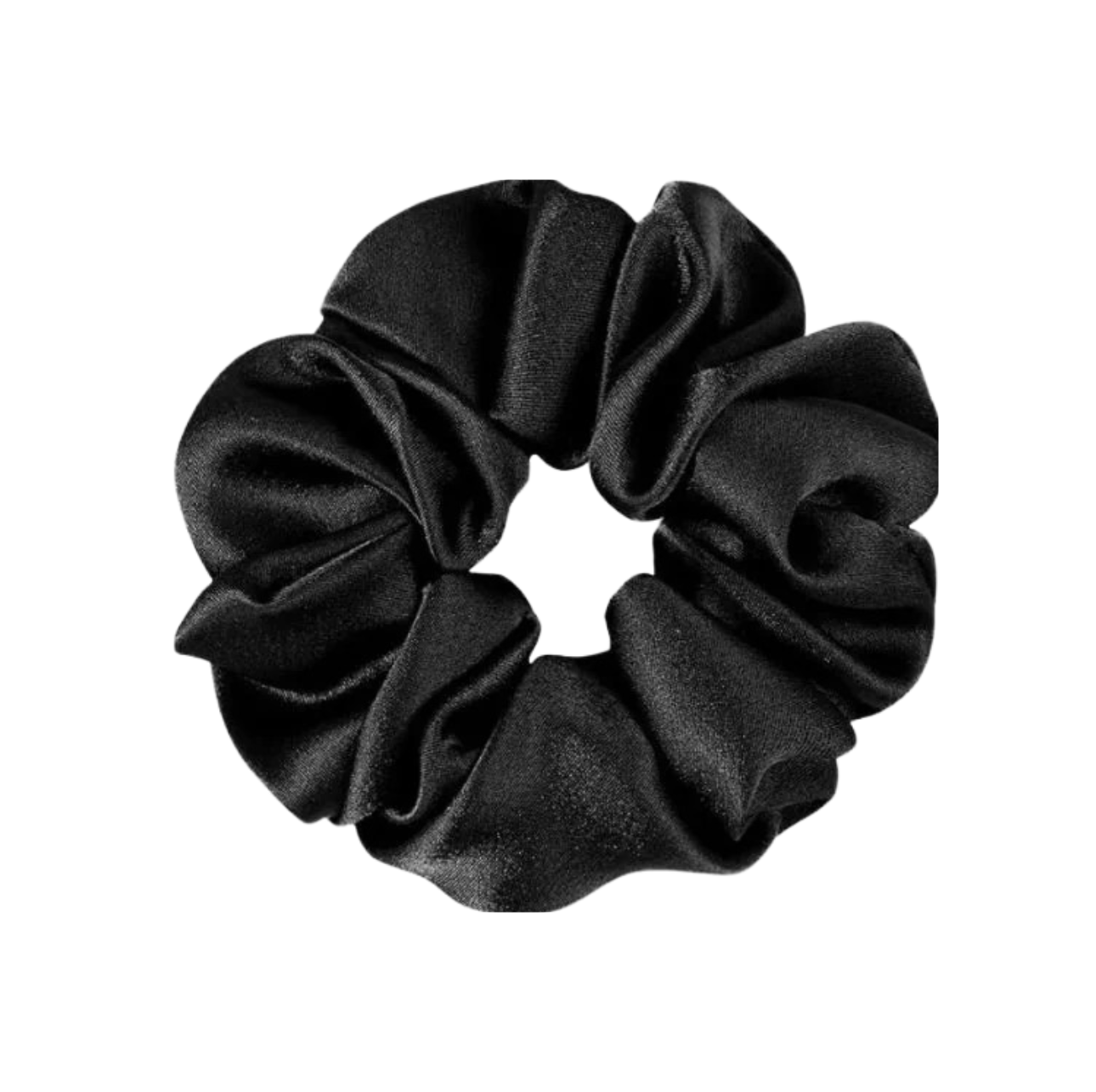 Black Silk Scrunchie