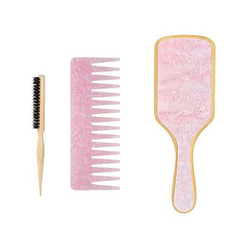 Hollywood Halo Hair Tool Set: Comb, Brush & Slick Brush