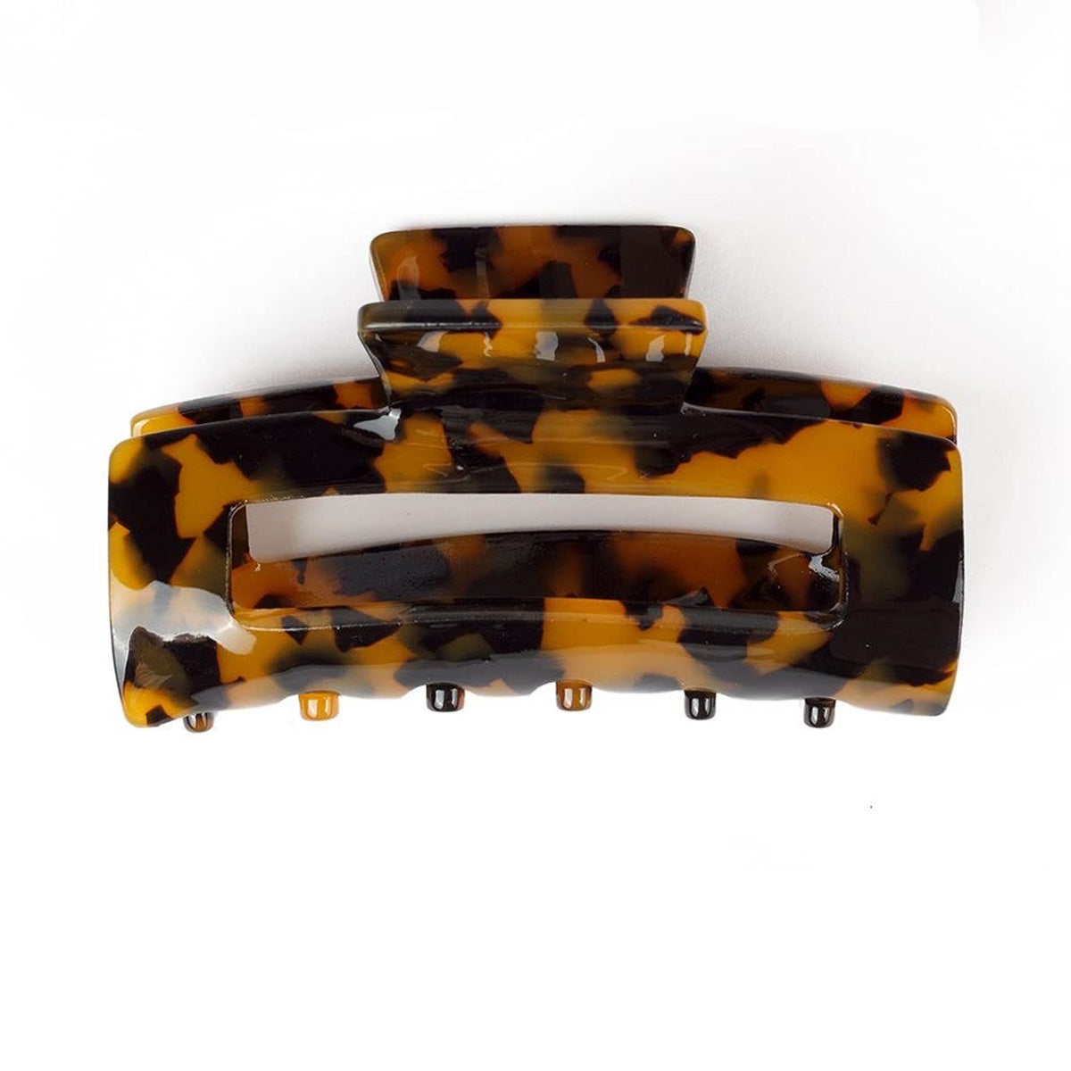 Hollywood Halo Rectangular Clip Med Brown