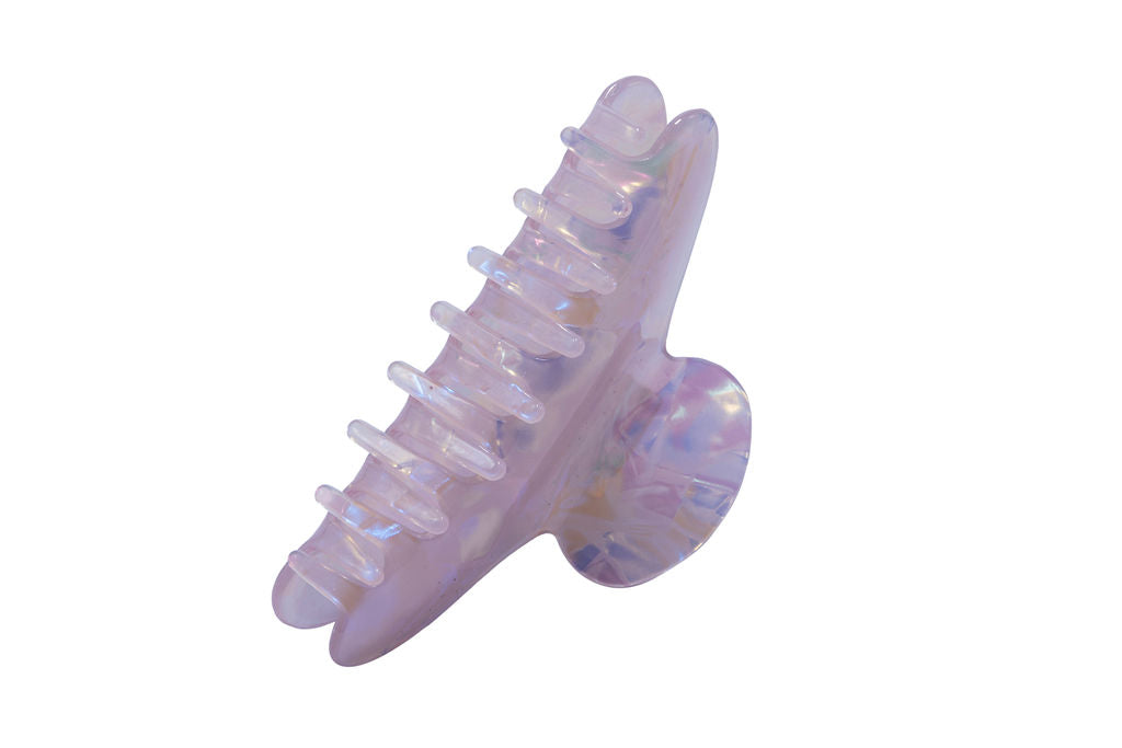 Lavender Glitter Hair Claw Clip