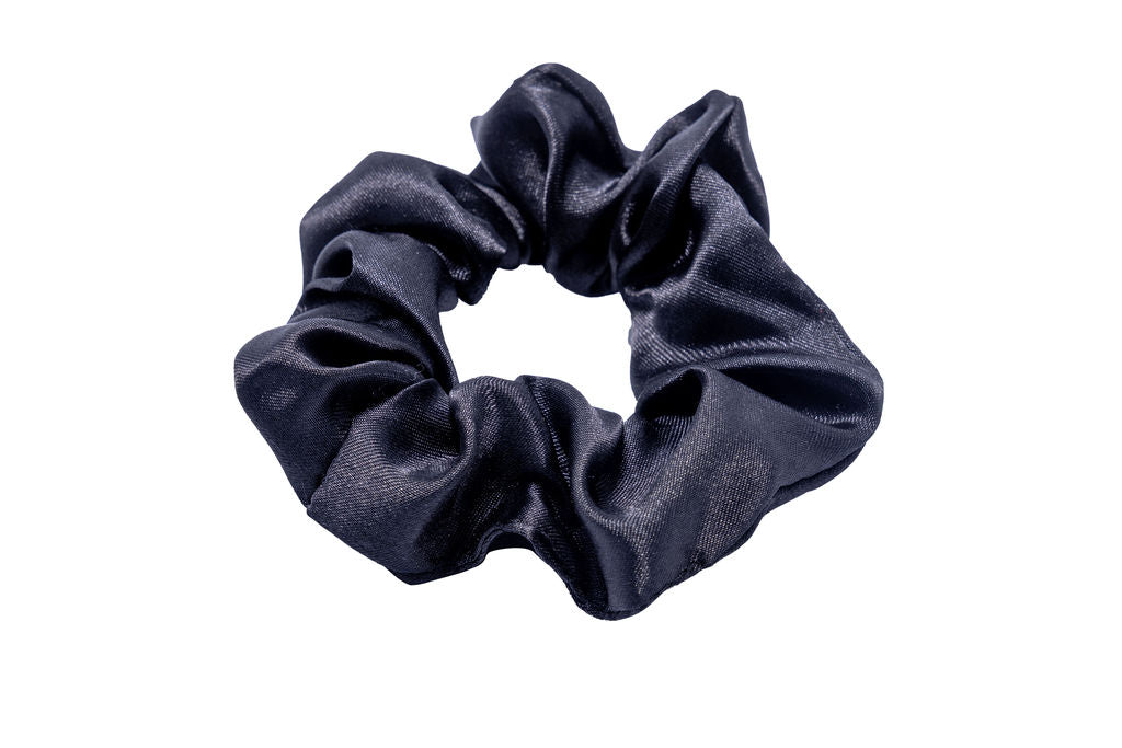Black Satin Scrunchie