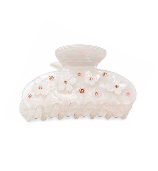 Pearl Blossom Hair Claw Clip