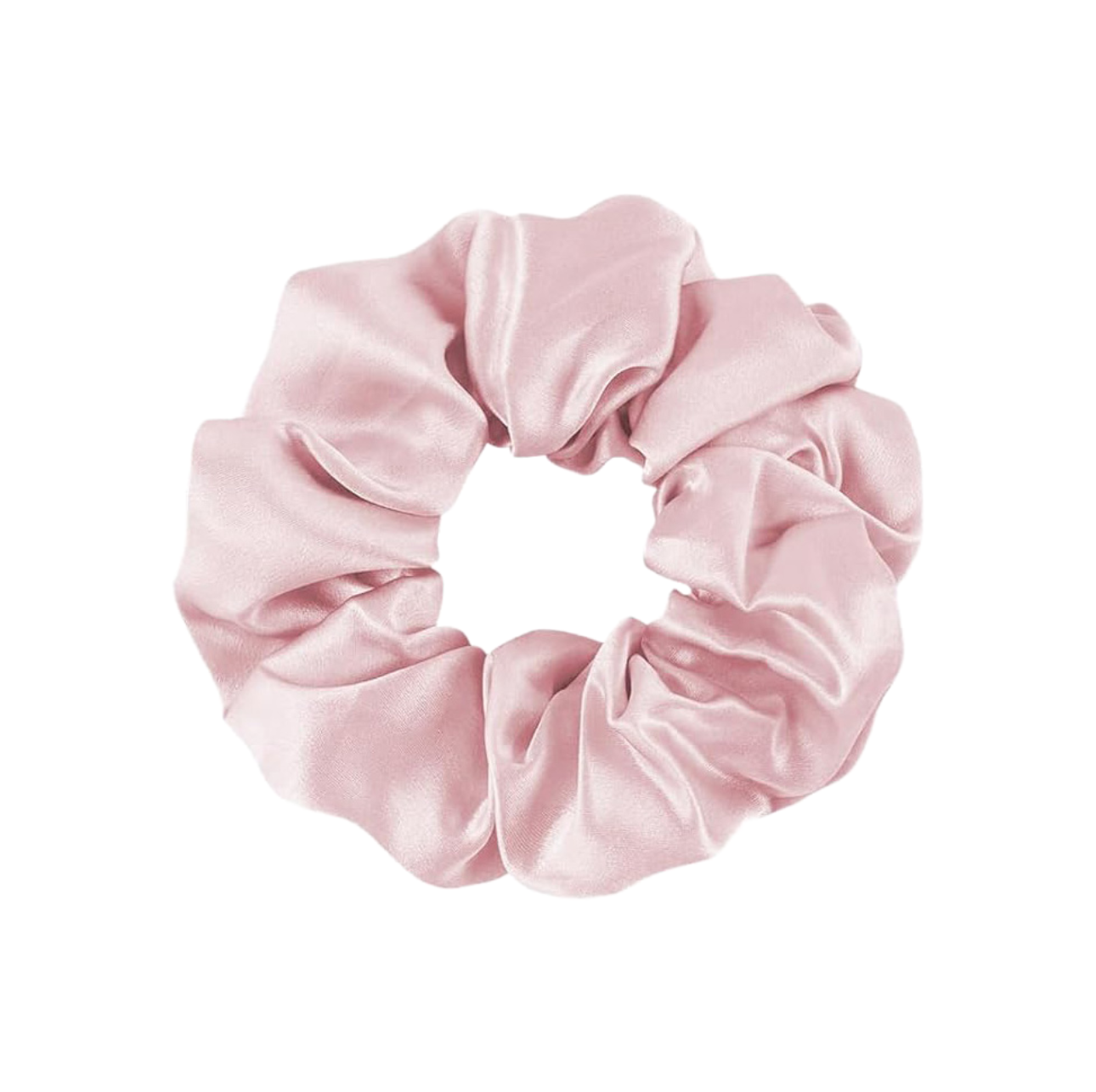 Pink Silk Scrunchie