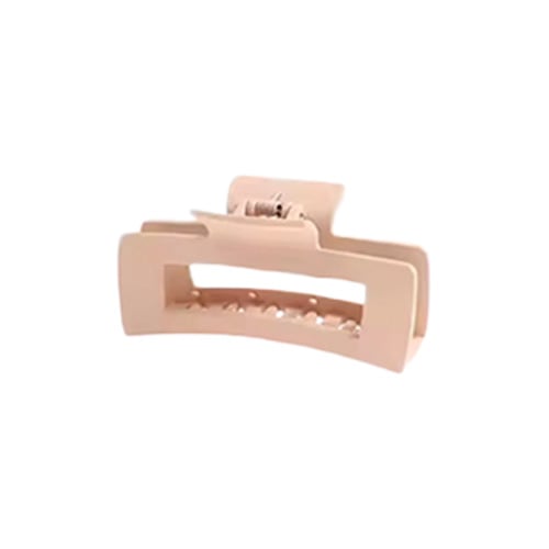 Nude Rectangle Claw Clip