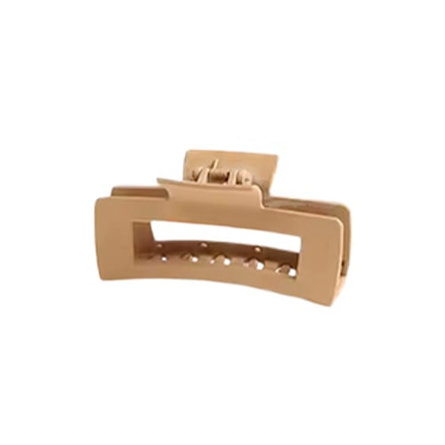 Nude Rectangle Claw Clip