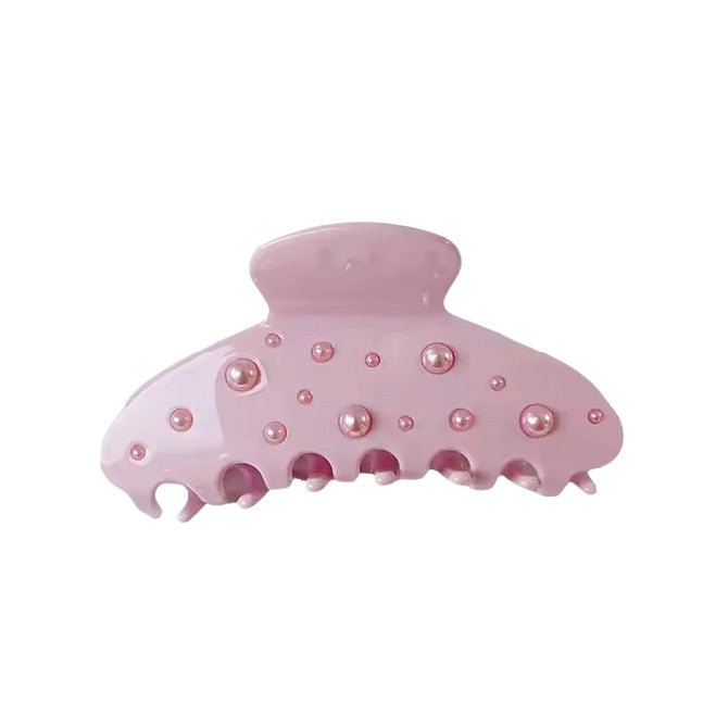 Pink Pearls Claw Clip