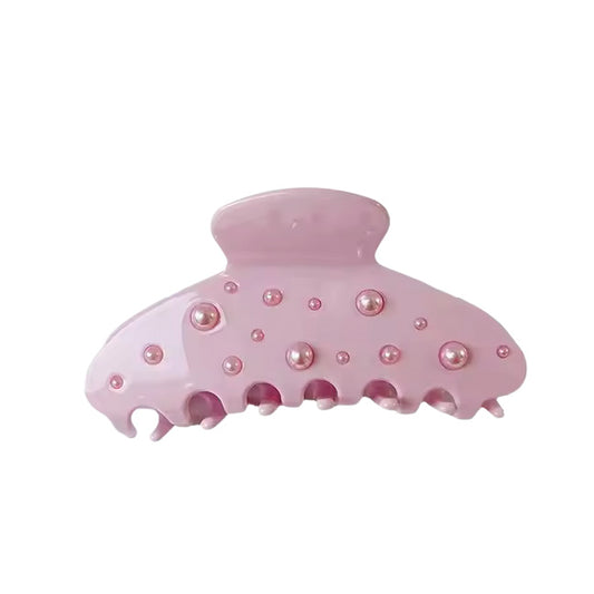 Pink Pearls Claw Clip
