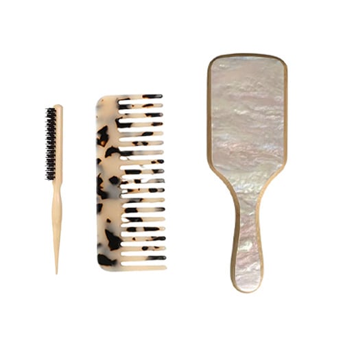 Hollywood Halo Hair Tool Set: Comb, Brush & Slick Brush