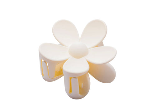 White Flower Hair Claw Clip