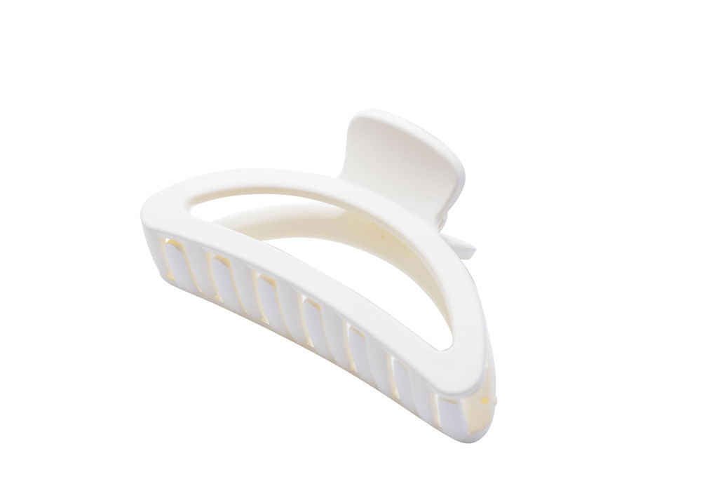 White Curved Hair Claw Clip