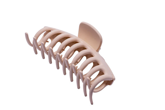 Beige Hair Claw Clip