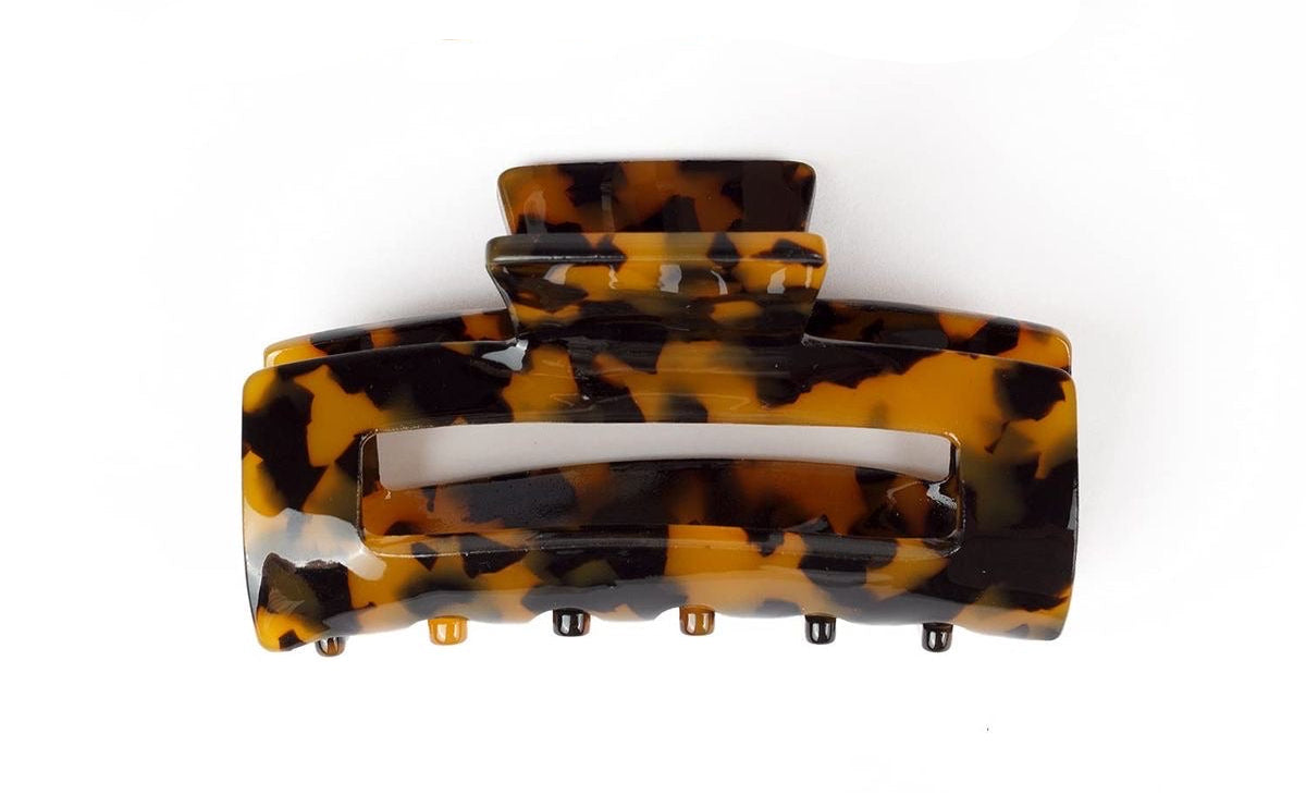 Hollywood Halo Rectangular Clip Large Brown