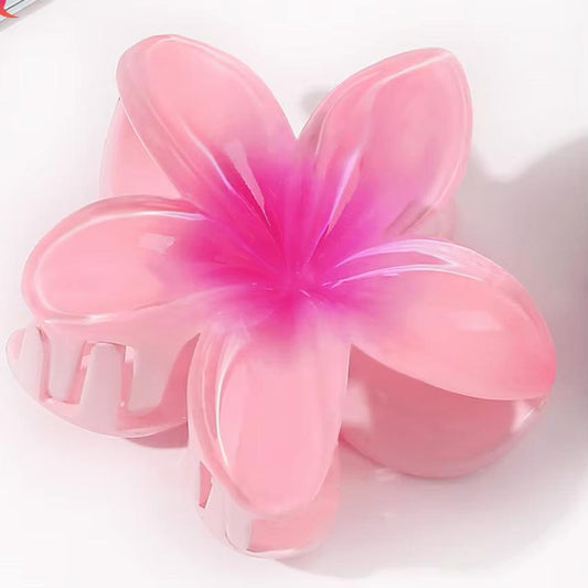 Pink Plumeria Hair Clip