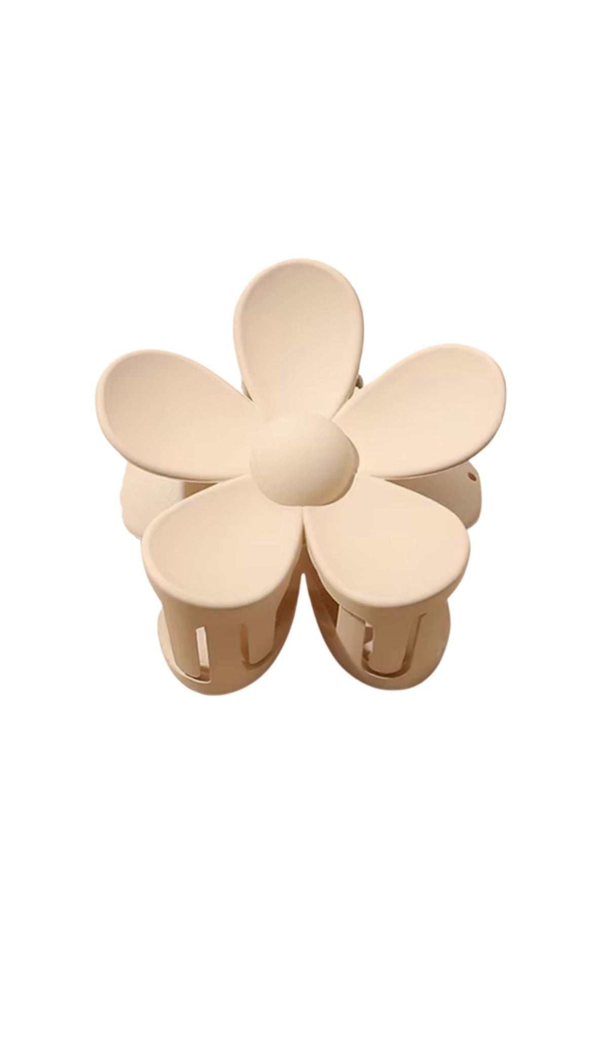 Cream Flower Clip
